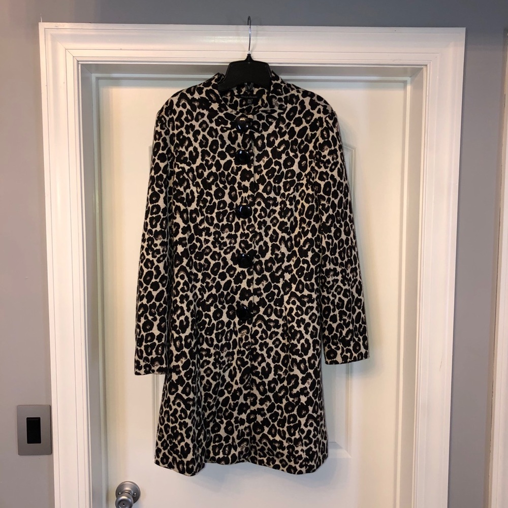 Le Chateau Leopard peacoat jacket